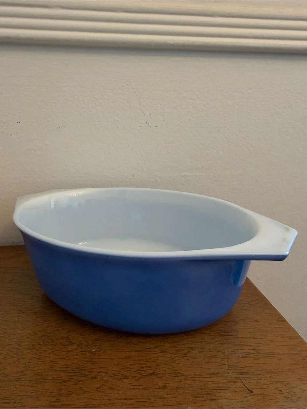 Vintage Pyrex Blue Horizon Casserole Dish No Lid 043